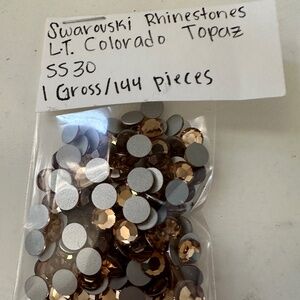 L.T.  Colorado Topaz Swarovski Rhinestones